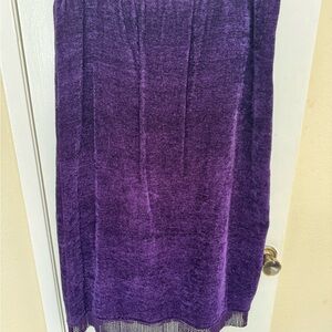 Indigo Moon Deep Purple Knit Skirt